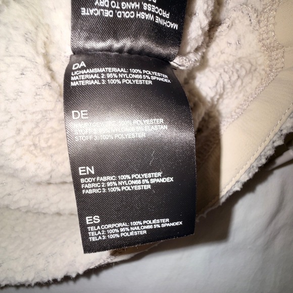 KUHL Sherpa Fleece Jacket Womens Medium Tan Cream Excellent Full Zip Colorblock - Picture 8 of 10